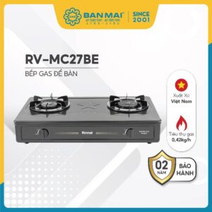 Bếp Gas Rinnai RV-MC27BE Mặt Men Chính hãng