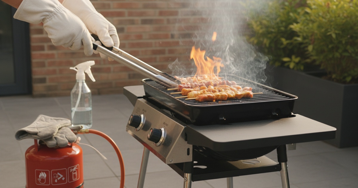 Lưu ý an toàn khi nướng thịt bằng bếp gas