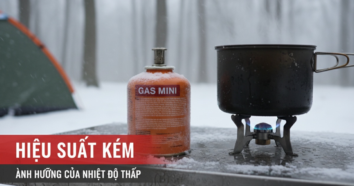 bình ga mini bị lạnh