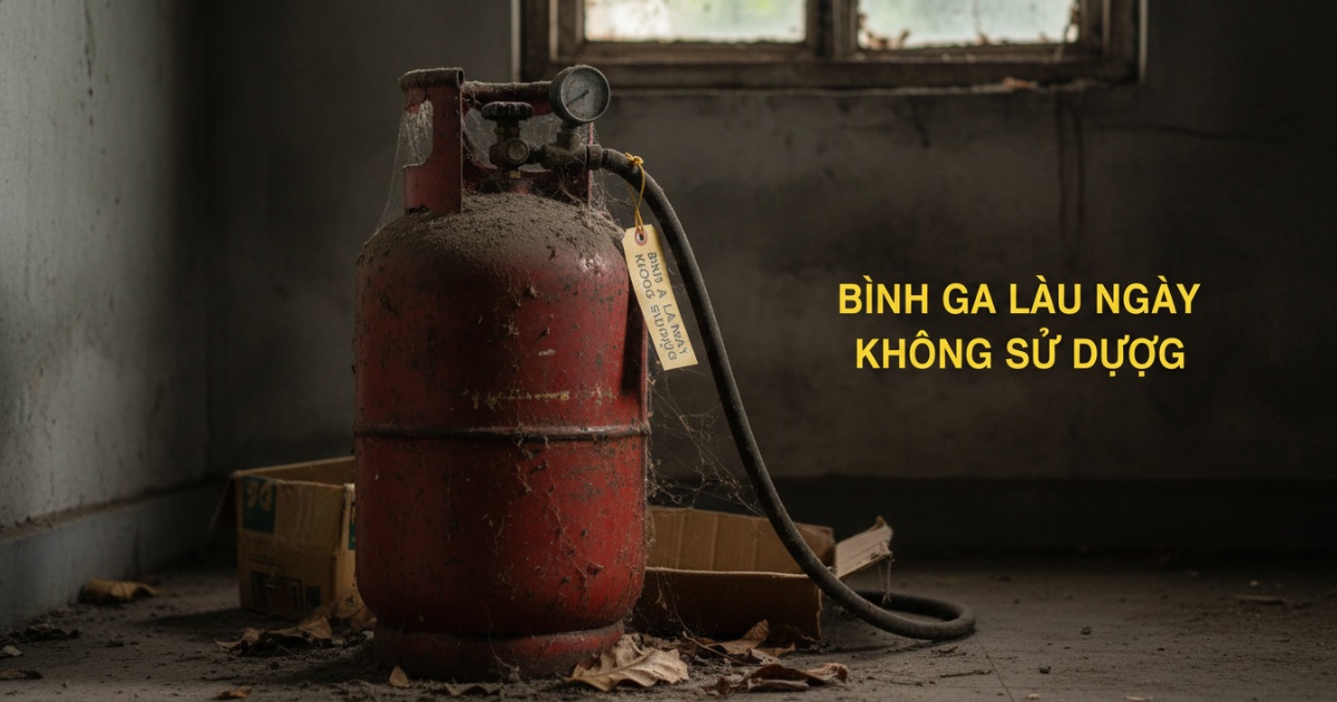 bình ga lâu ngày không sử dụng