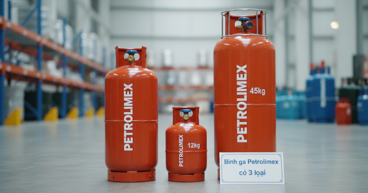 Bình ga Petrolimex có mấy loại