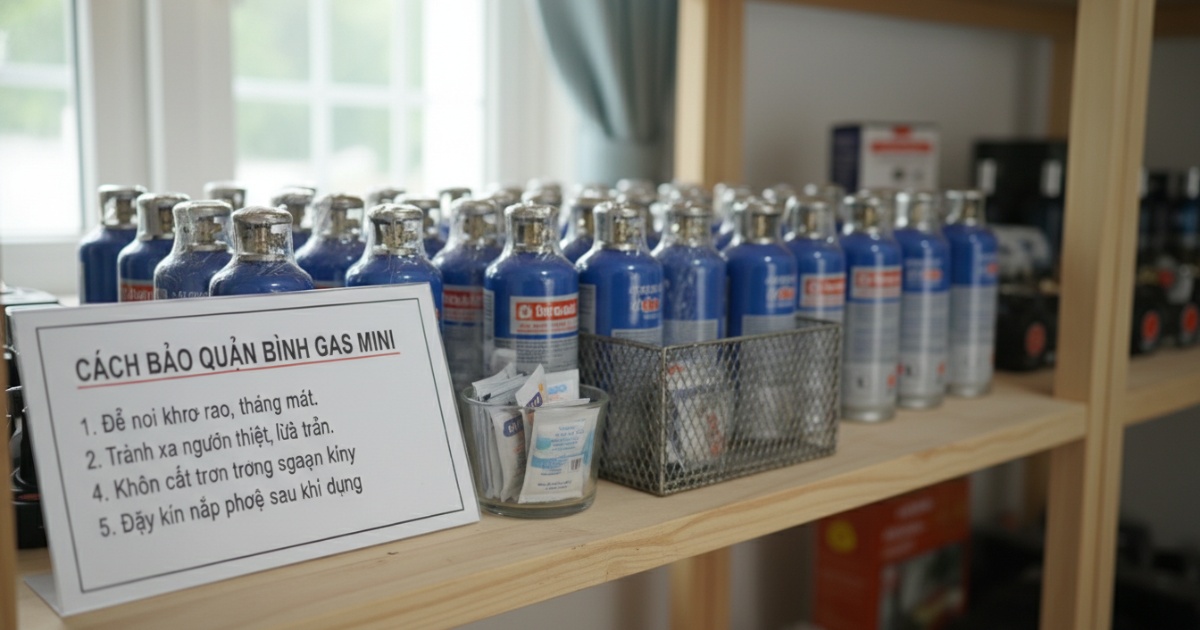 cách bảo quản bình gas mini