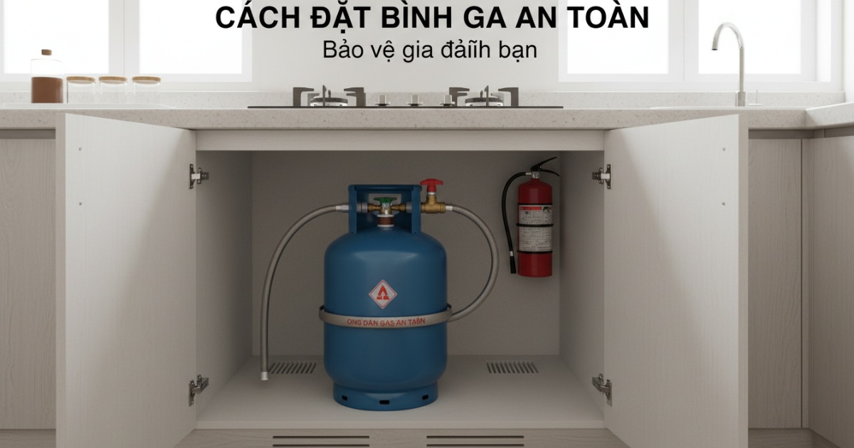 cách để bình ga an toàn