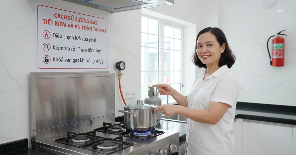 Cách sử dụng gas tiết kiệm và an toàn tại nhà