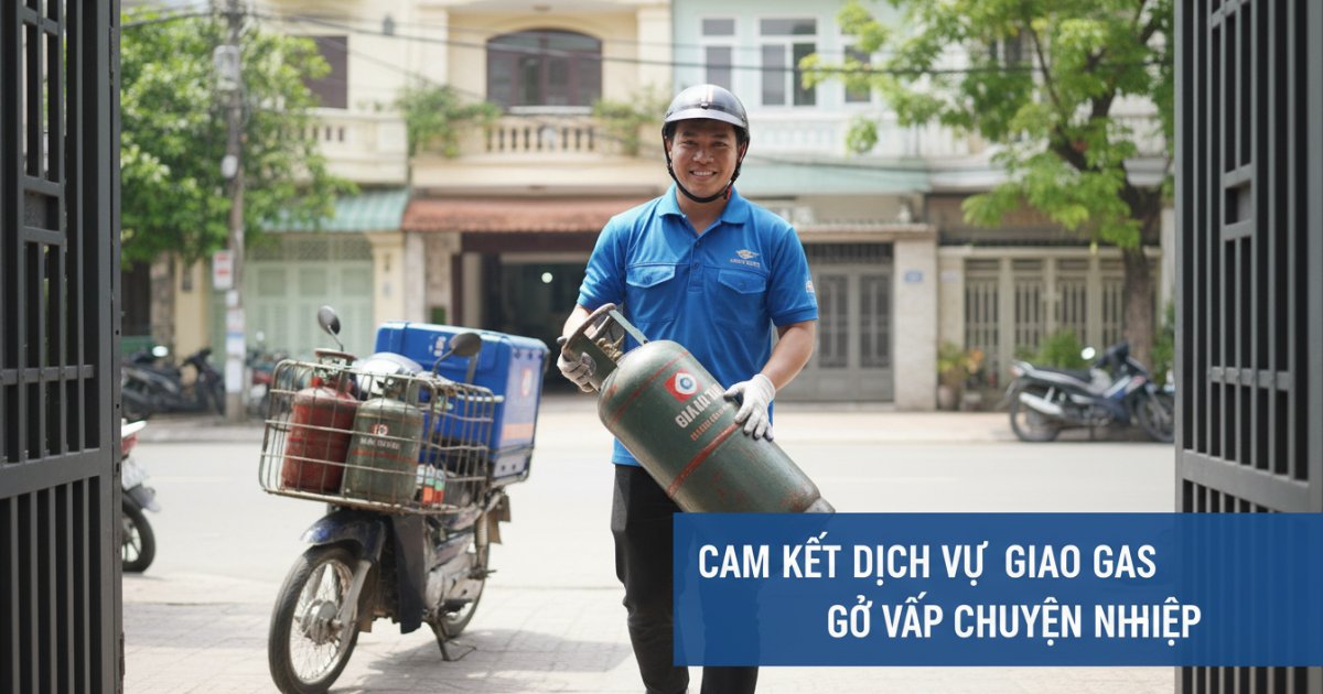 Cam kết từ dịch vụ giao gas gò vấp chuyên nghiệp