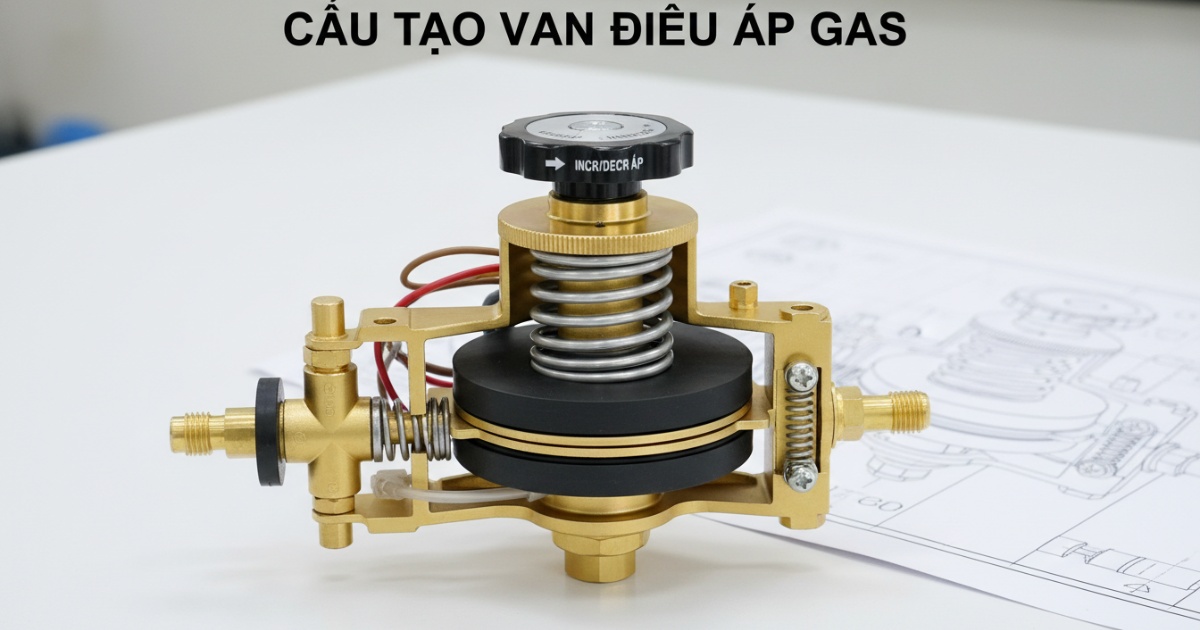 cấu tạo van điều áp gas