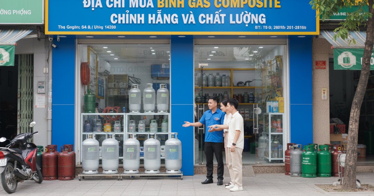 Địa chỉ mua bình gas composite chính hãng và chất lượng