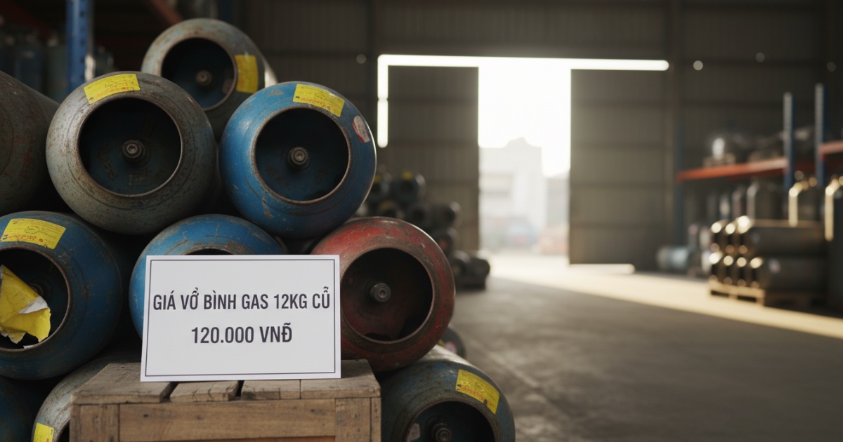 giá vỏ bình gas 12kg cũ