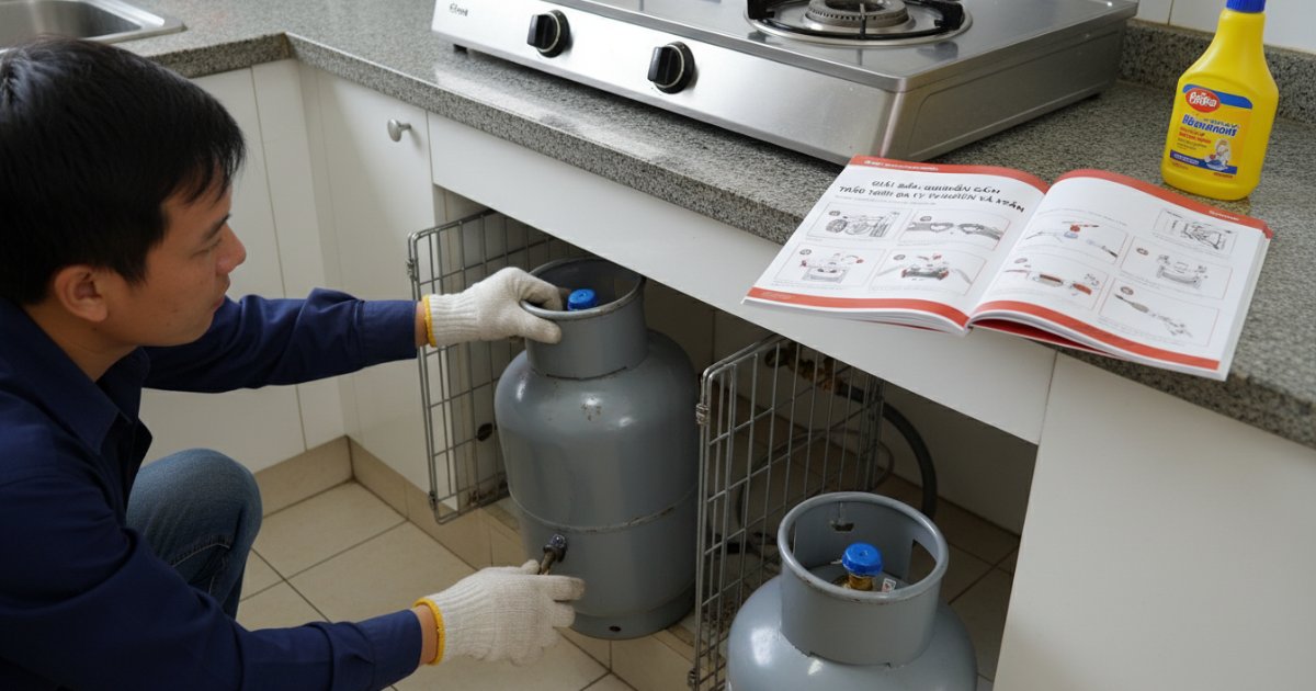Giải đáp hướng dẫn cách thay bình ga tự nhiên và an toàn