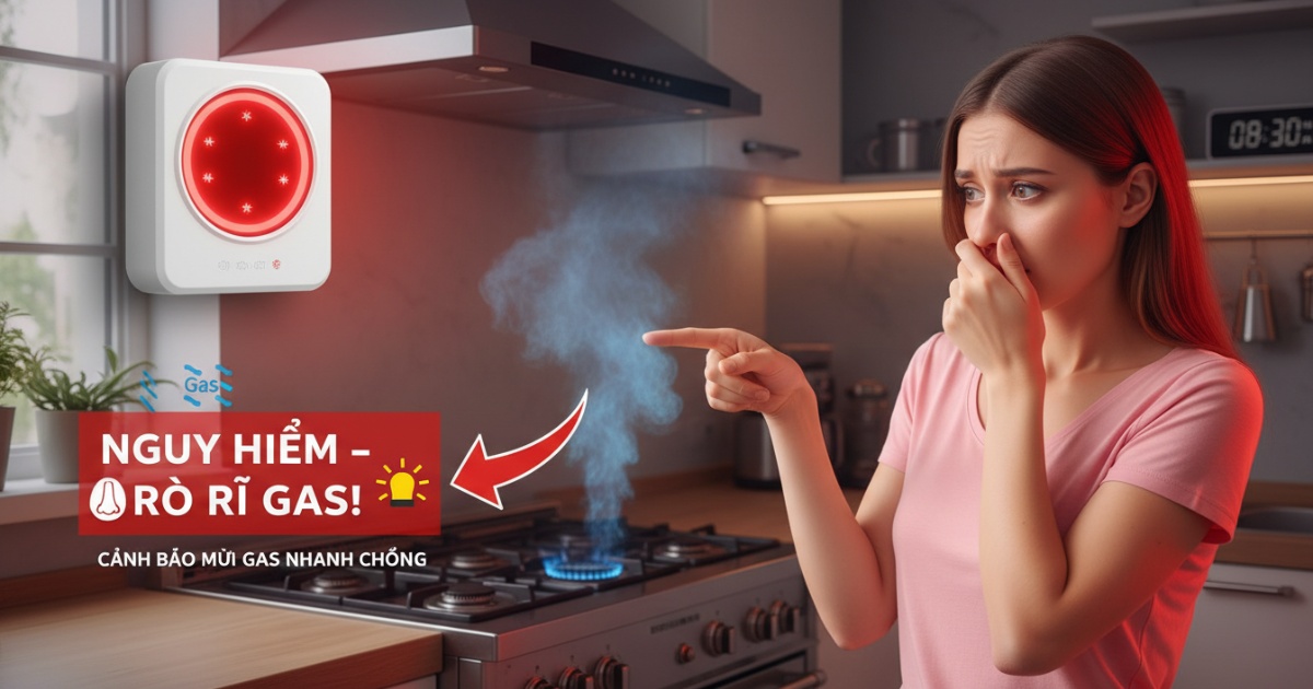 Giúp người dùng dễ dàng phát hiện mùi gas nhanh chóng