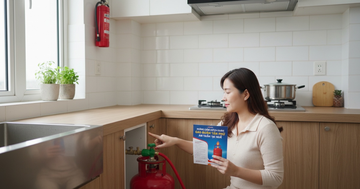 Hướng dẫn sử dụng gas Tân Phú an toàn tại nhà