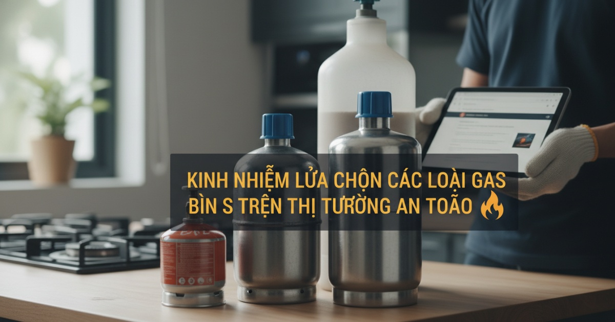 Kinh nghiệm lựa chọn các loại bình gas trên thị trường an toàn
