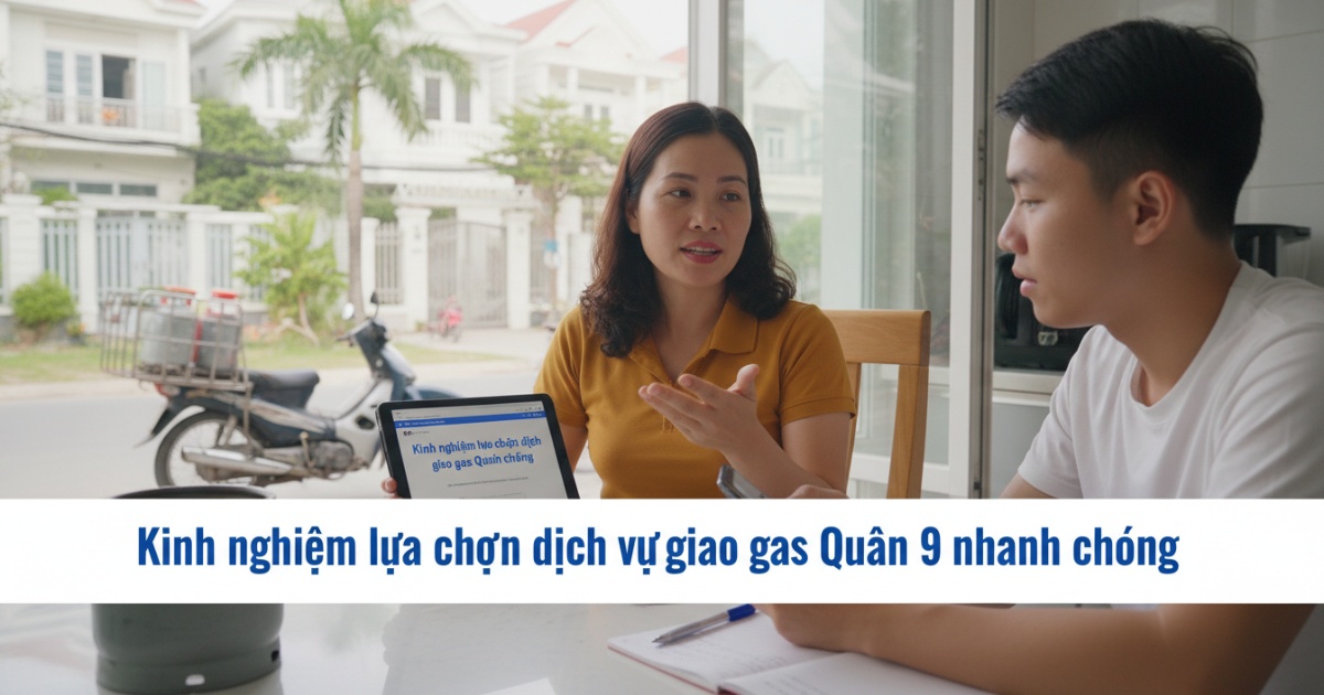 Kinh nghiệm lựa chọn dịch vụ giao gas quận 9 nhanh chóng