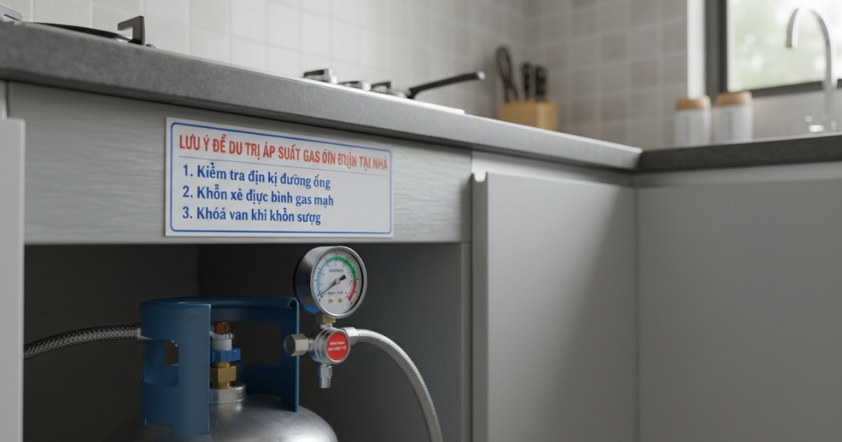 Lưu ý để duy trì áp suất bình gas ổn định tại nhà