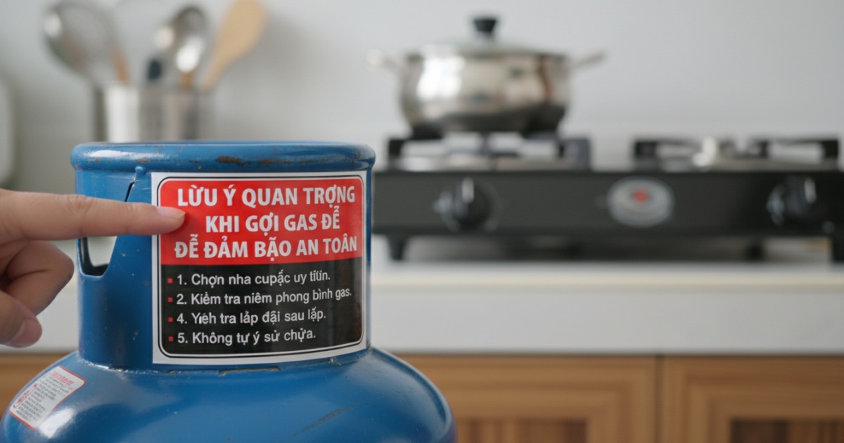 Lưu ý quan trọng khi gọi gas để đảm bảo an toàn