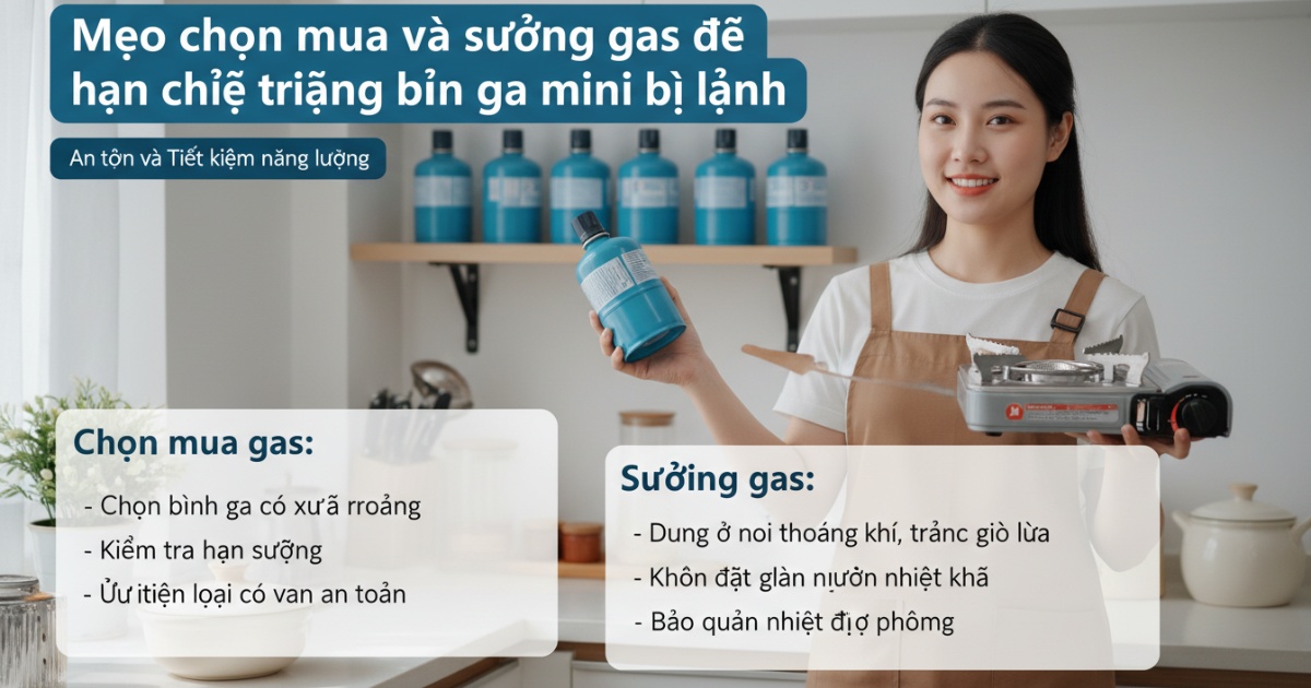 bình ga mini bị lạnh