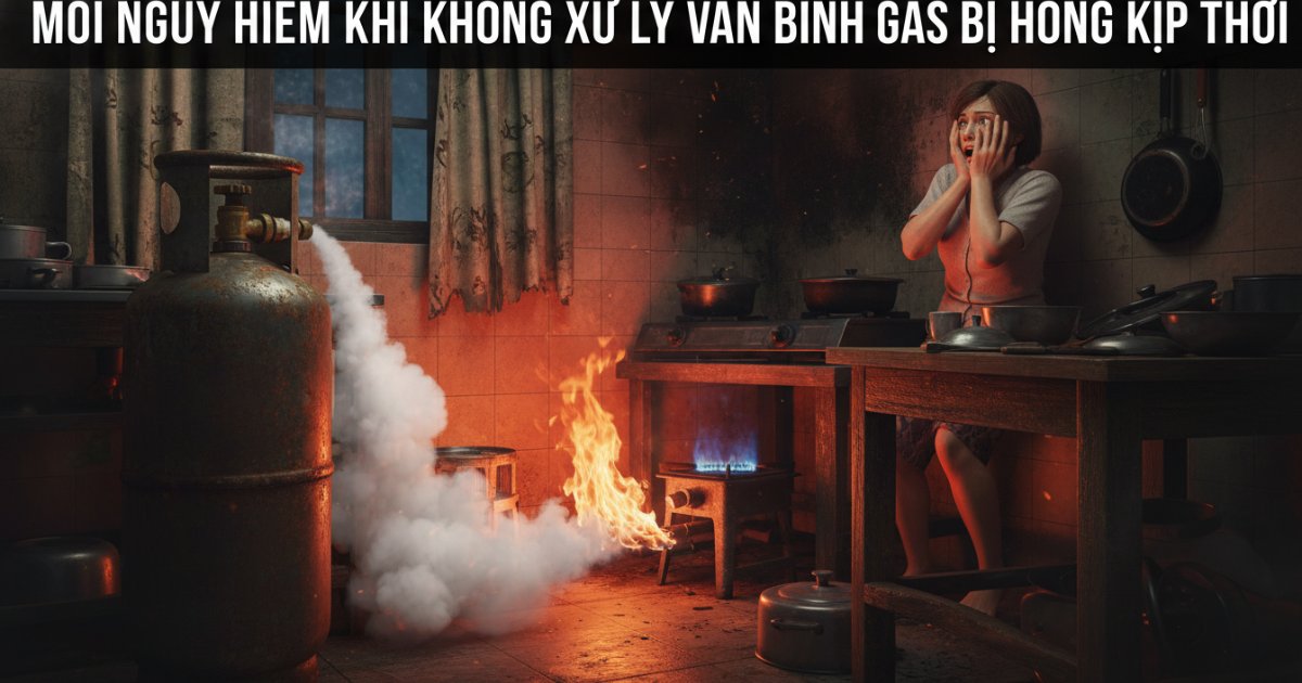 Mối nguy hiểm khi không xử lý van bình gas bị hỏng kịp thời