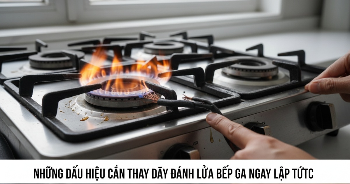 Những dấu hiệu cho thấy cần thay dây đánh lửa bếp ga ngay lập tức