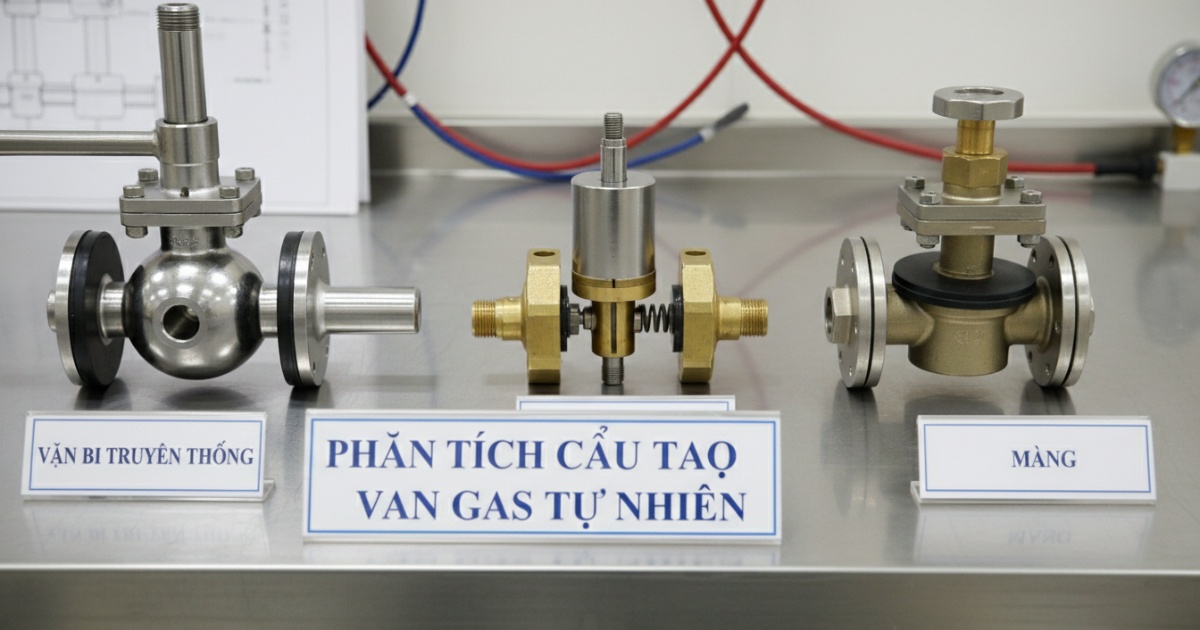 Phân tích sự khác biệt về cấu tạo van gas tự nhiên