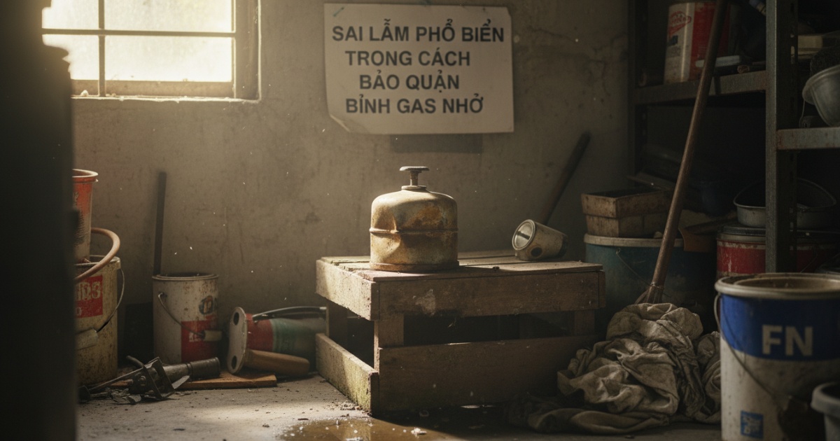 Sai lầm phổ biến trong cách bảo quản bình gas mini