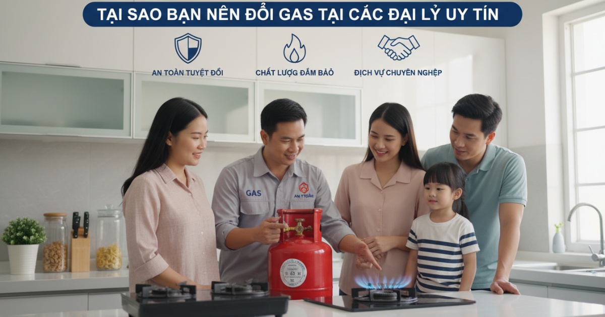Tại sao bạn nên đổi gas tại các đại lý uy tín