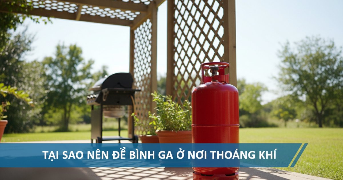 tại sao nên để bình ga ở nơi thoáng khí