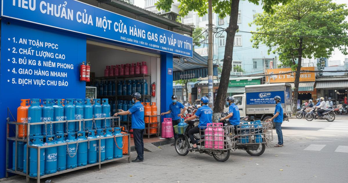 Tiêu chuẩn của một cửa hàng gas gò vấp uy tín