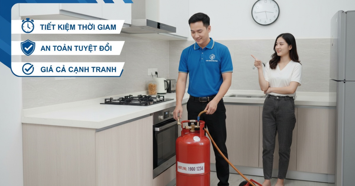 Ưu điểm khi sử dụng dịch vụ đổi gas bình thạnh chuyên nghiệp