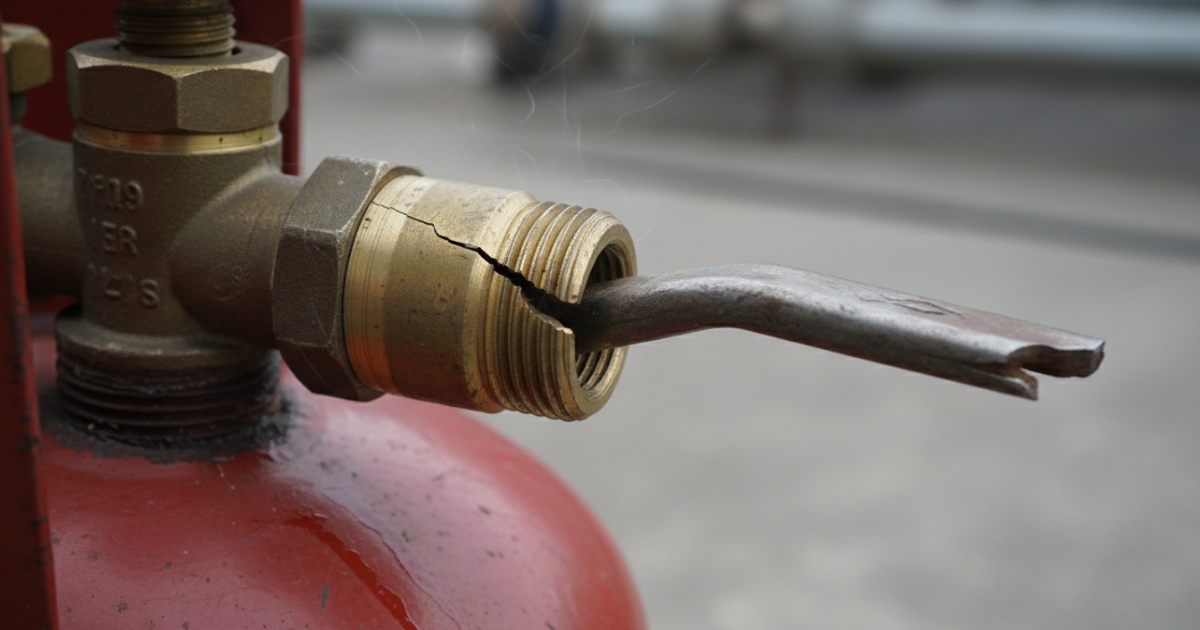 van bình gas bị hỏng