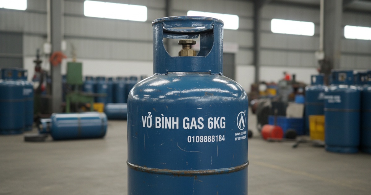 vỏ bình gas 6kg