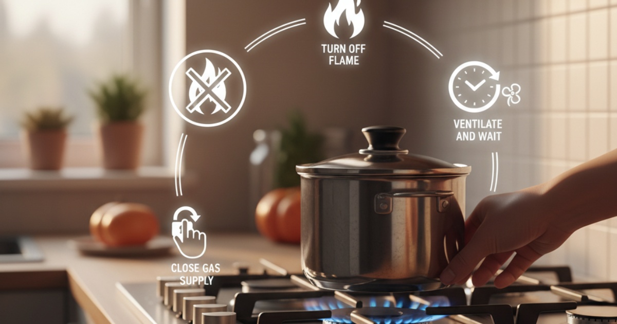Các tiêu chuẩn an toàn khi áp dụng cách tắt bếp ga