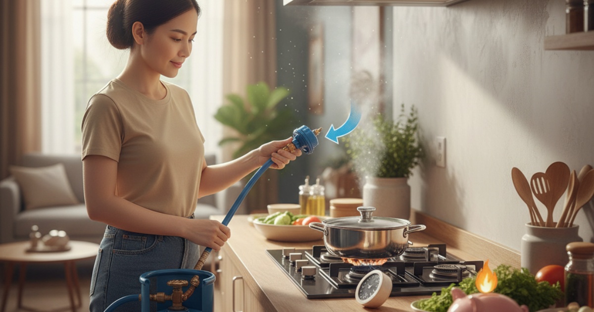 Cách sử dụng gas Bình Thạnh tiết kiệm và an toàn tại nhà