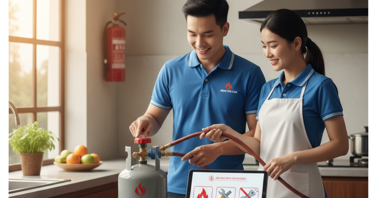 Hướng dẫn sử dụng gas Bình Tân an toàn