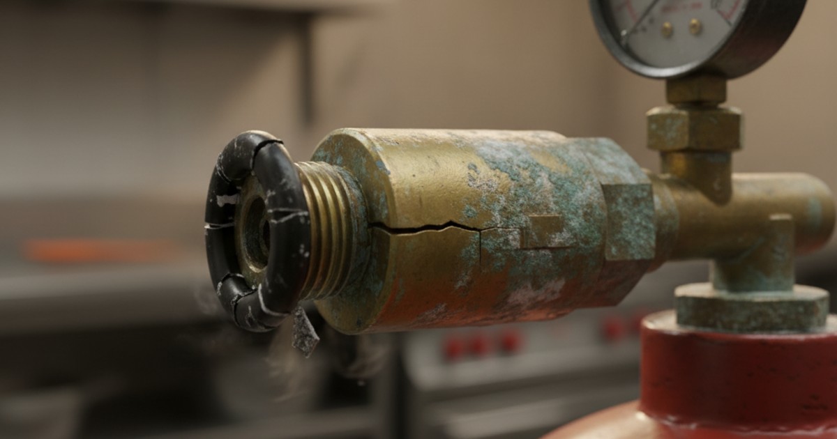 Dấu hiệu nhận biết van bình gas bị hỏng dễ thấy nhất