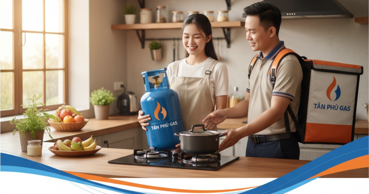 Lợi ích khi lựa chọn dịch vụ giao gas Tân Phú tận nơi