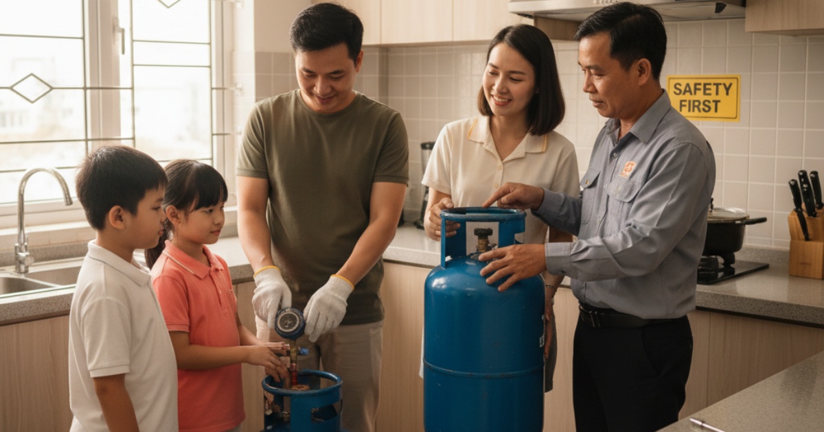 Quy trình đổi gas quận 11 đảm bảo an toàn cho gia đình